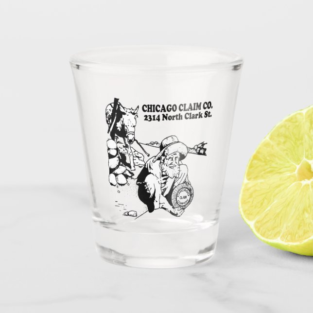 Restaurant der Chicago Anspruchgesellschaft Schnapsglas (Vorderseite)