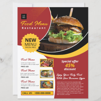 Restaurant Flyer Vorlage