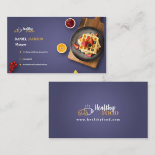 Restaurant-Geschäftskarte, Food-Service-Marketing Visitenkarte
