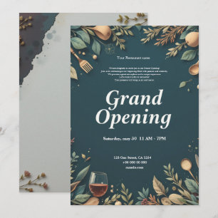 Restaurant Grand Ouverture Invitation