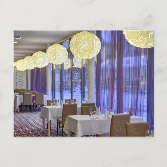 Restaurant im Hotel Postkarte (Vorderseite)