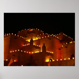 Restaurant Loretto mit Farolitos Poster