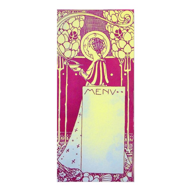 RESTAURANT MENU RACK CARD WERBEKARTE (Vorne)