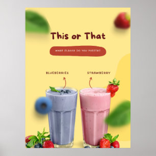 Restaurant Milchshake Werbefrontwerbung Poster