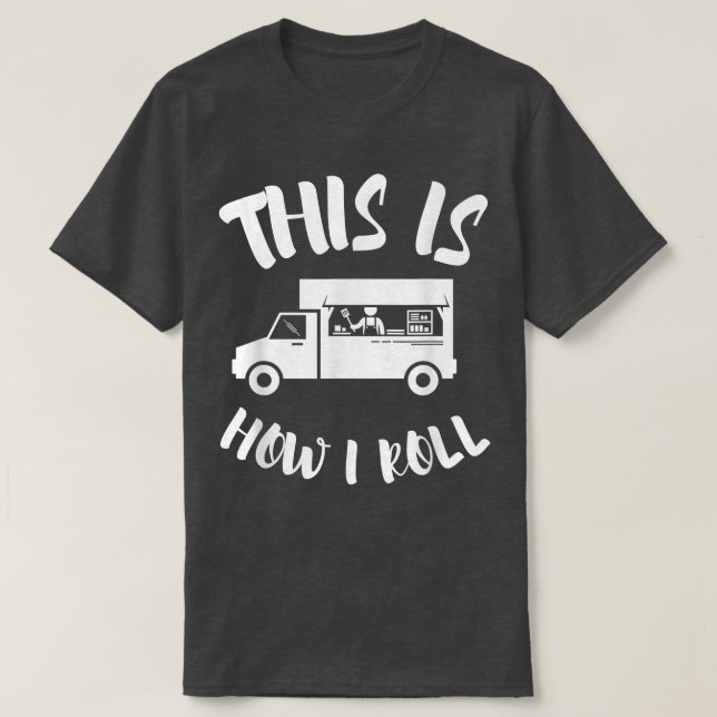 Restaurant mit Speisekarte und Straßenköchen T-Shirt (Design vorne)
