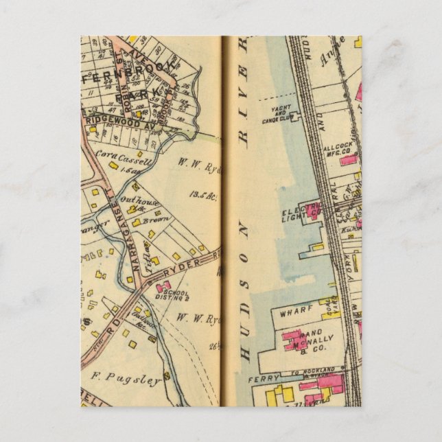 Restaurant, New York 3 Postkarte (Vorderseite)