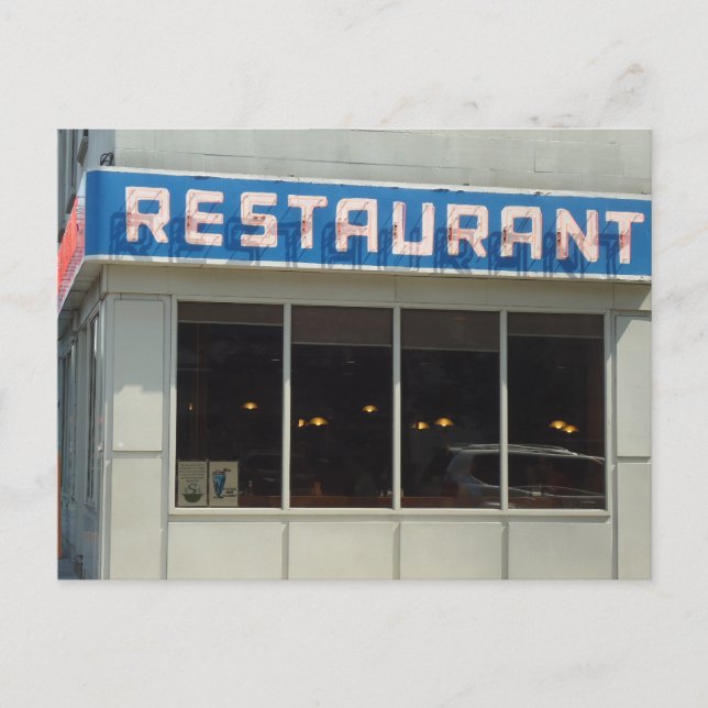 Restaurant, New York City, NY - Manhattan Postkarte (Vorderseite)