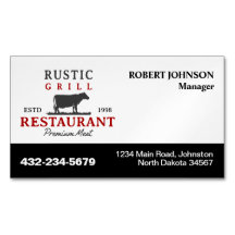 Restaurant oder andere Magnetkarten
