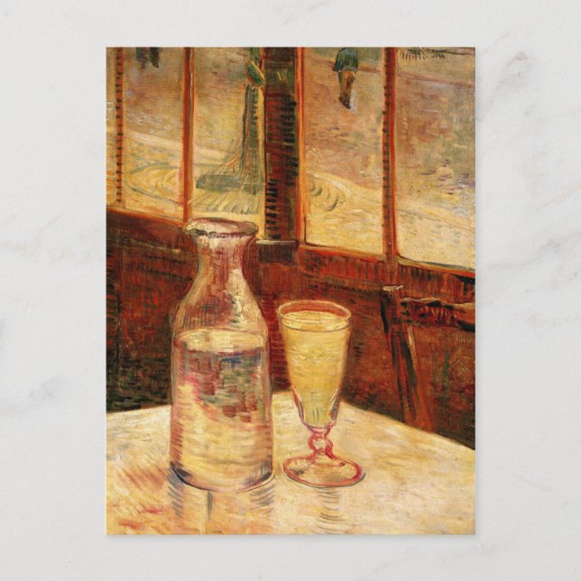 Restaurant Opening, Absinthe by Vincent van Gogh Postkarte (Vorderseite)