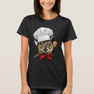 Restaurant Owl Koch Koch Kulinarische Küche Kochen T-Shirt