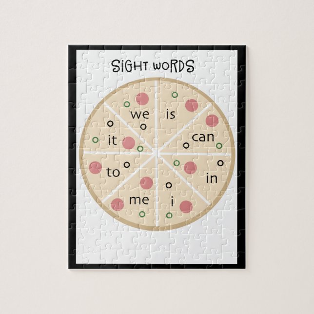 Restaurant Pizza Pie Sight Words Homeschooling (Vertikal)