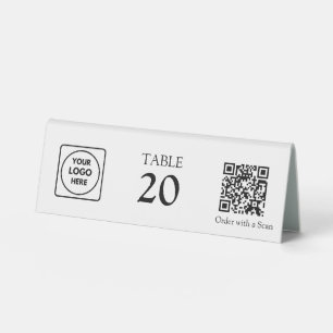 Restaurant-QR-Code Tischnummer Scan-to-Order Tischaufsteller