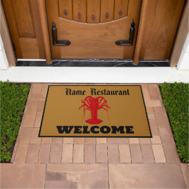 Restaurant Red Crab Lobster Welcome Shop Personali Fußmatte