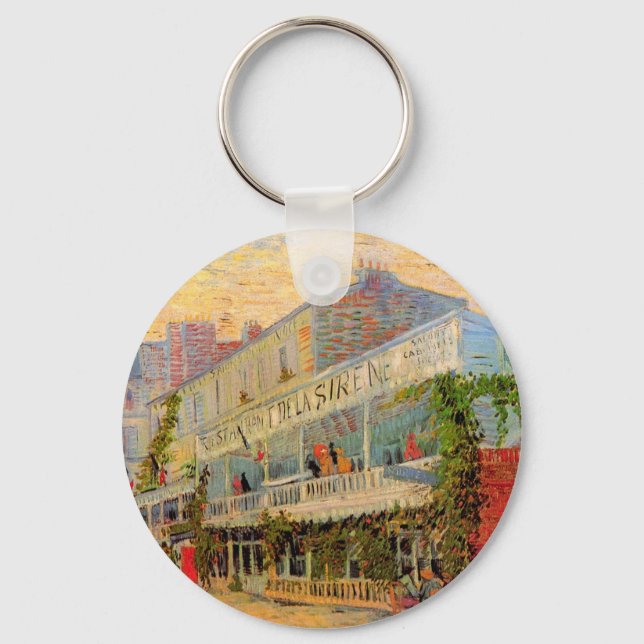 Restaurant Sirene, Asnières von Vincent van Gogh Schlüsselanhänger (Vorderseite)