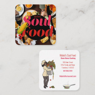restaurant soul food carte de visite