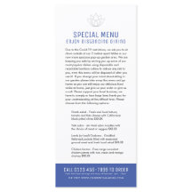 Restaurant Spezialmenüs eingeschränkt Kundenkarte 