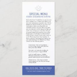 Restaurant Spezialmenüs eingeschränkt Kundenkarte  Menükarte