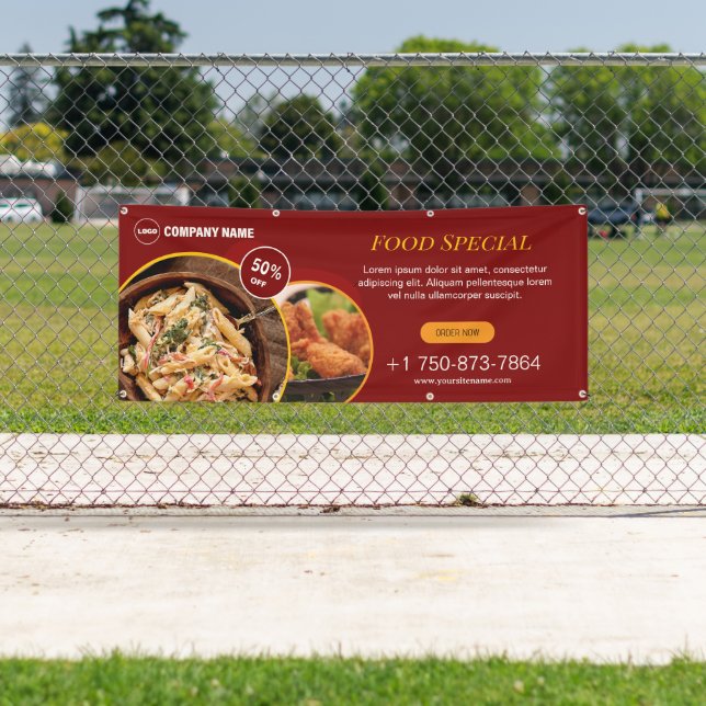 Restaurant Täglich Sonderangebot Außenbereich Kund Banner (Insitu)