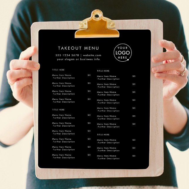 Restaurant Takeout | Menü für die Abnahme von Schw (Von Creator hochgeladen)