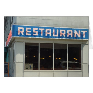Restaurant, UWS Manhattan, NYC Grußkarte