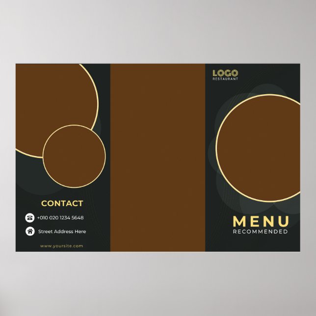 Restaurantbroschüre Poster (Vorne)