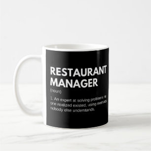 Restaurantleiter und Koch - Funny Definition Kaffeetasse