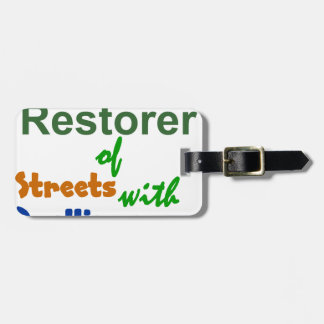 Restaurator der Straßen mit Wohnungen - Isaiah 58: Gepäckanhänger