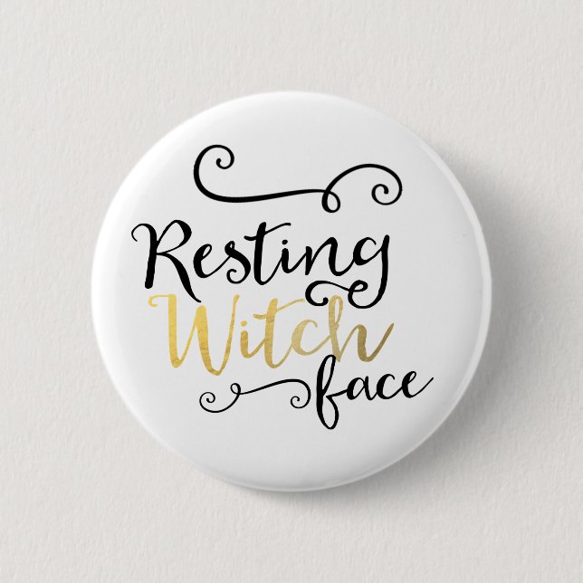 Restaurieren von Hexengesichtsschrift Typografie H Button (Vorderseite)