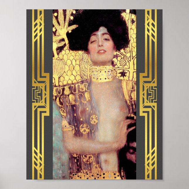 Restauriert Klimt Judith Holofernes Jugendstil-Dek Poster (Vorne)