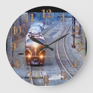 Restaurierte Pennsylvania Eisenbahnlokomotive 5809 Große Wanduhr