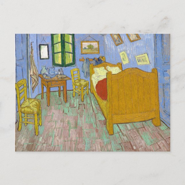 Restauriertes farbenfrohes Van Gogh Zimmer am Arle Postkarte (Vorderseite)