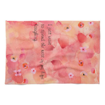 Reste de ma vie riant Serviette de cuisine 16" x 2