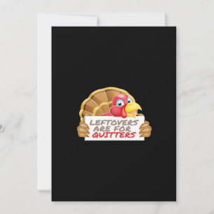 Reste sind für Aufgeber Thanksgiving Spaß Klassike Feiertagskarte