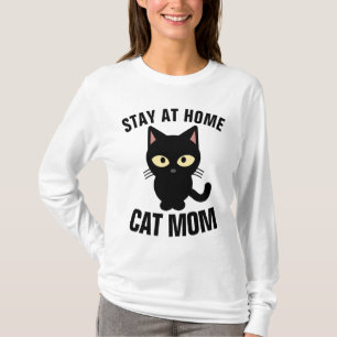 RESTEZ À LA MAISON T-shirts MOM CAT