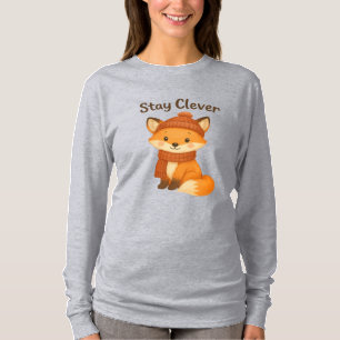Restez astucieuse femme T-Shirt d'hiver – Renard m