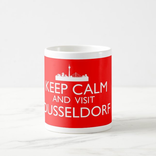 Restez au calme et visitez Dusseldorf Mug (Centre)