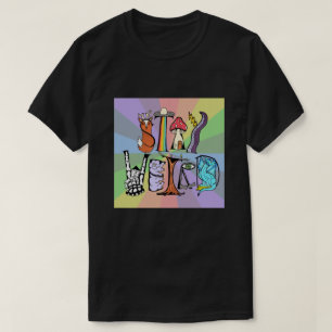Restez bizarre T-shirt Arrière - plan arc-en-ciel