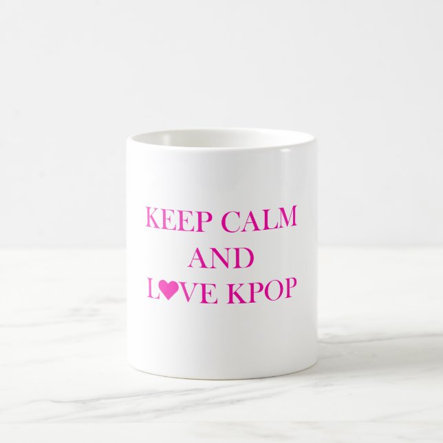 Restez calme et amoureux Kpop Mug (Centre)