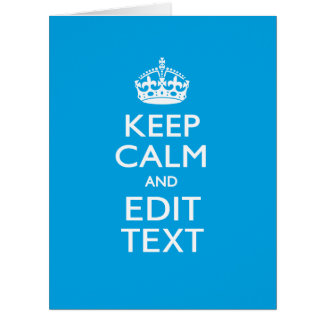 Restez calme et ayez votre texte sur Sky Blue Acce