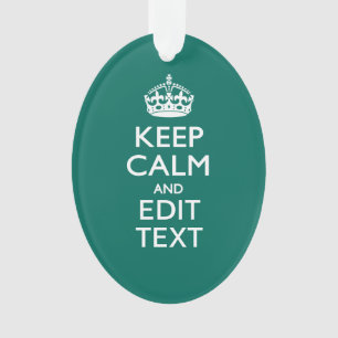 Restez calme et ayez votre texte sur Turquoise Tur