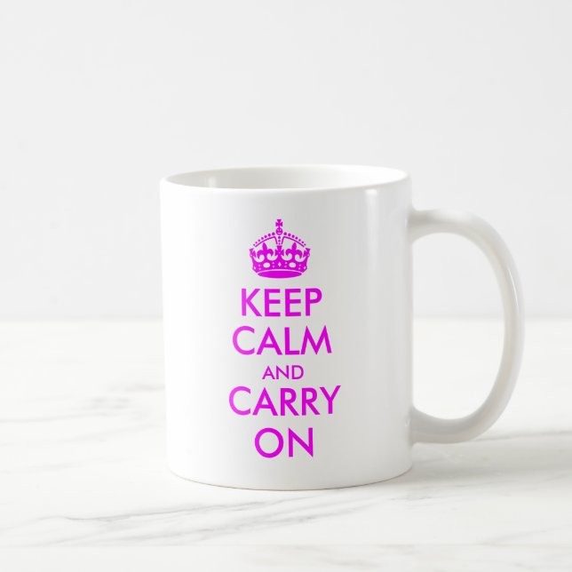 Restez calme et continuez sur la Mug (Droite)