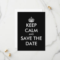 Restez calme et enregistrez les cartes mariage dat