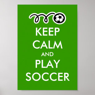Restez calme et jouez au football   Poster parodiq
