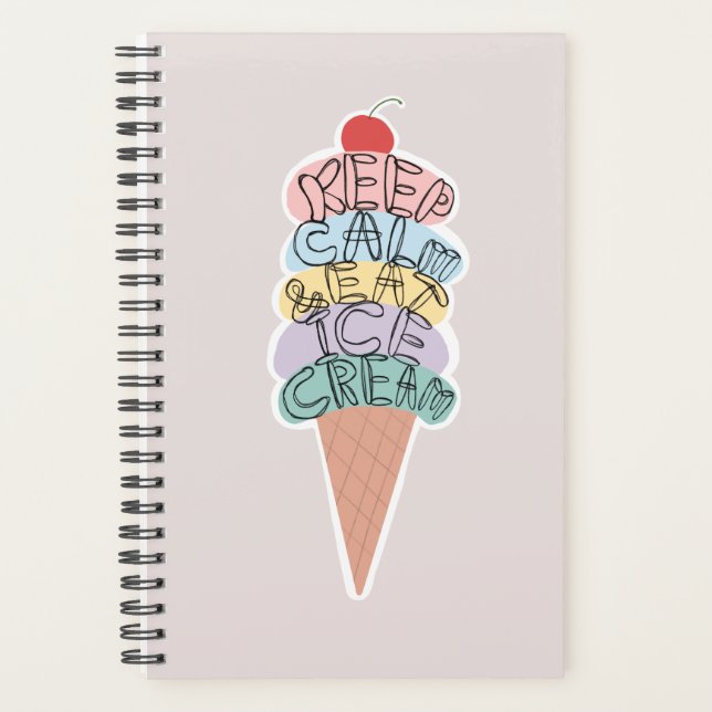Restez calme et mangez de la glace (Devant)