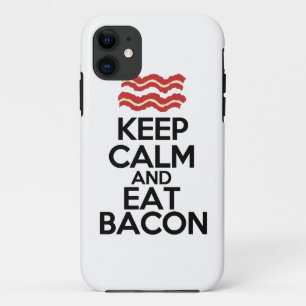 restez calme et mangez du bacon amusant coque