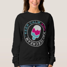 Restez calme et mangez le sweatshirt de glace
