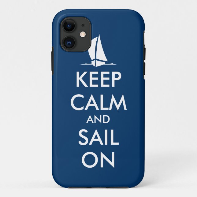 Restez calme et naviguez sur iPhone 5 coque | Naut (Dos)