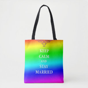 Restez calme et restez marié Sac fourre-tout All-O