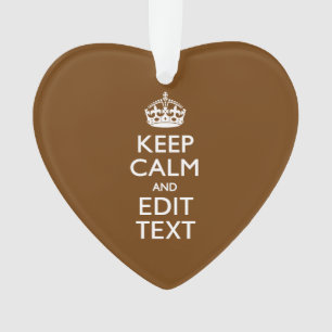 Restez calme et votre texte Brown