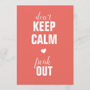 Restez calme Vous êtes une grand-mère Faire-part d